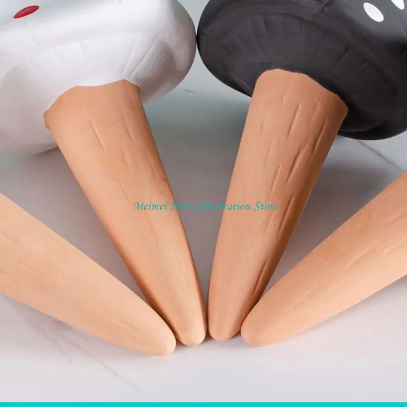 H7BF 4pcs Watering Spikes Terracotta Watering Stakes Mushroom Planter Insert