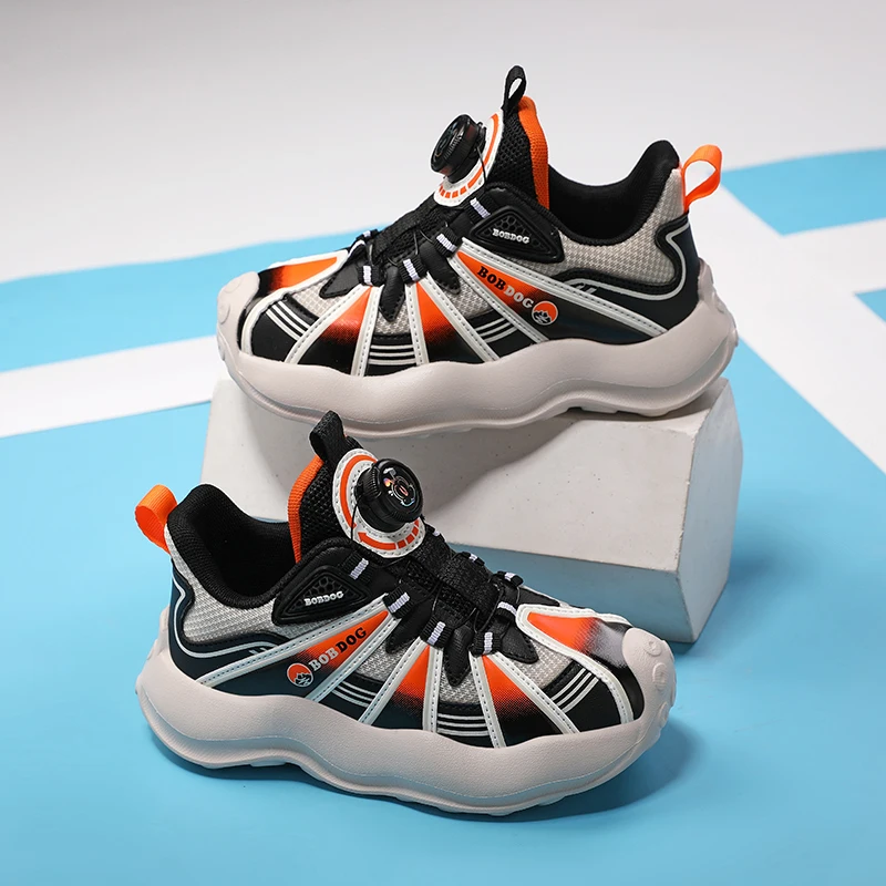 

Детская спортивная обувь, осенние высококачественные кожаные износостойкие противоскользящие амортизирующие кроссовки на толстой подошве для детей