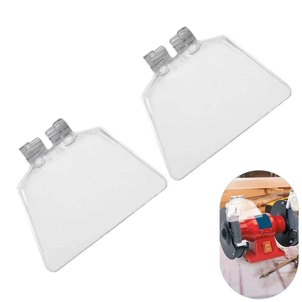 2pcs Eyeshield Eye Shield Guard Protector Transparent Guard Bench Grinder Eye Protection Shields For Bench Type 125 Grinders