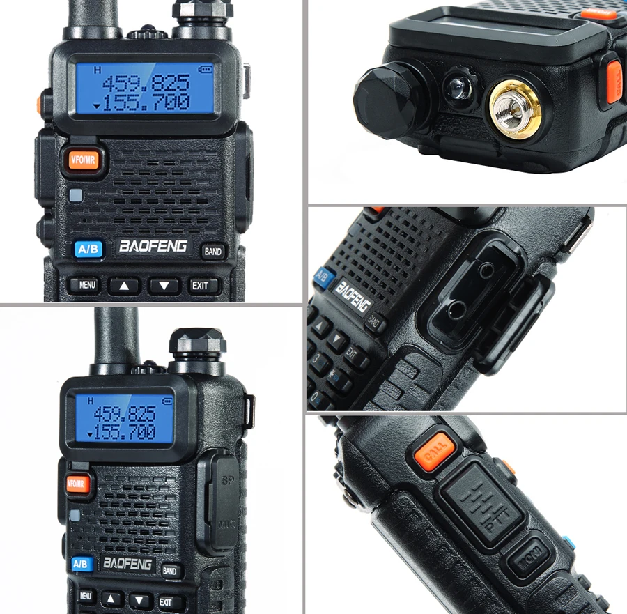 Baofeng UV 5R Long Range High Power Walkie Talkie Dual Band Two Way VHF UHF FM Transceiver   Hunting Radio