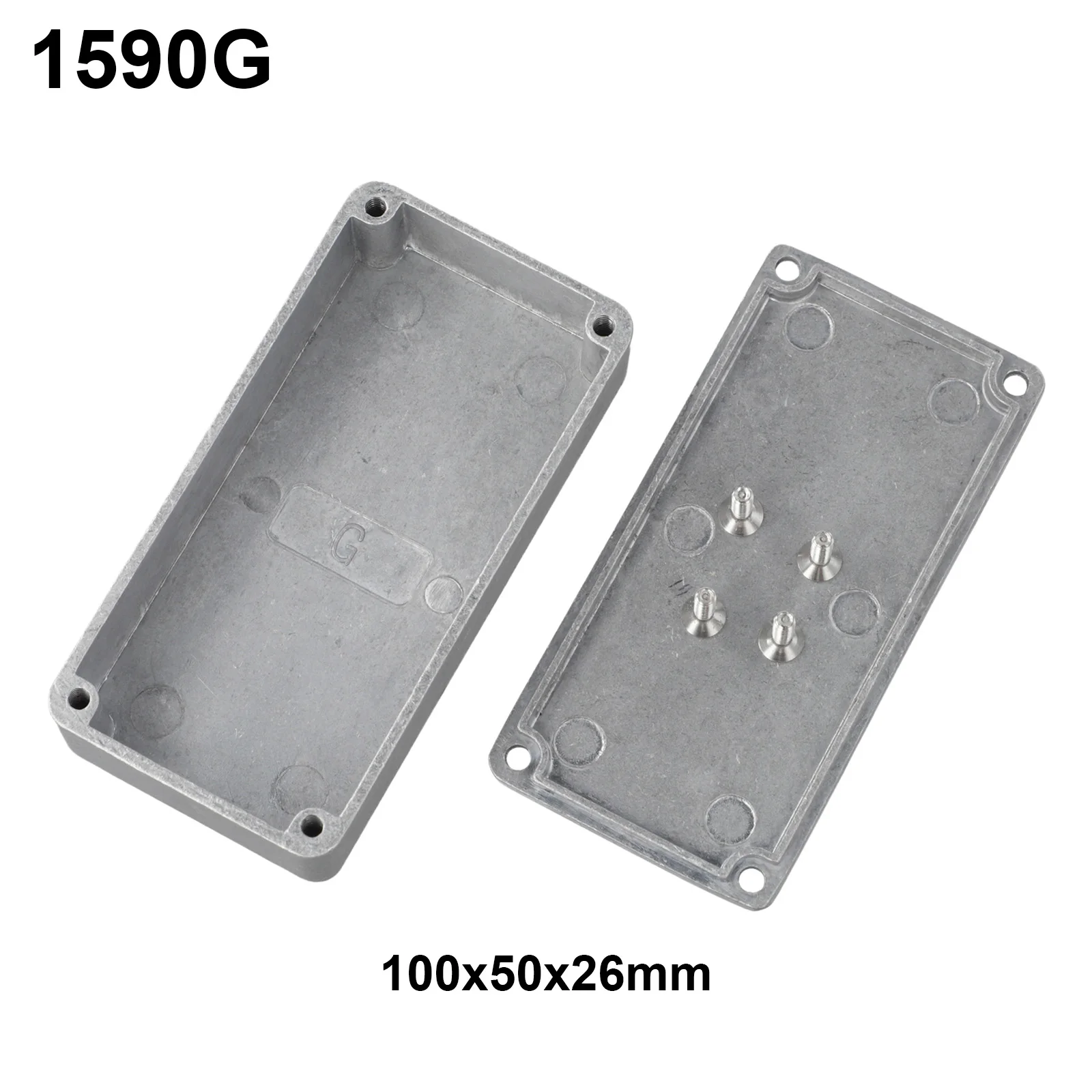 Die Cast Aluminum Electric Case Enclosure with Tight Fitting Lid and Bottom IP54 Protection for Project and Instrument Housing