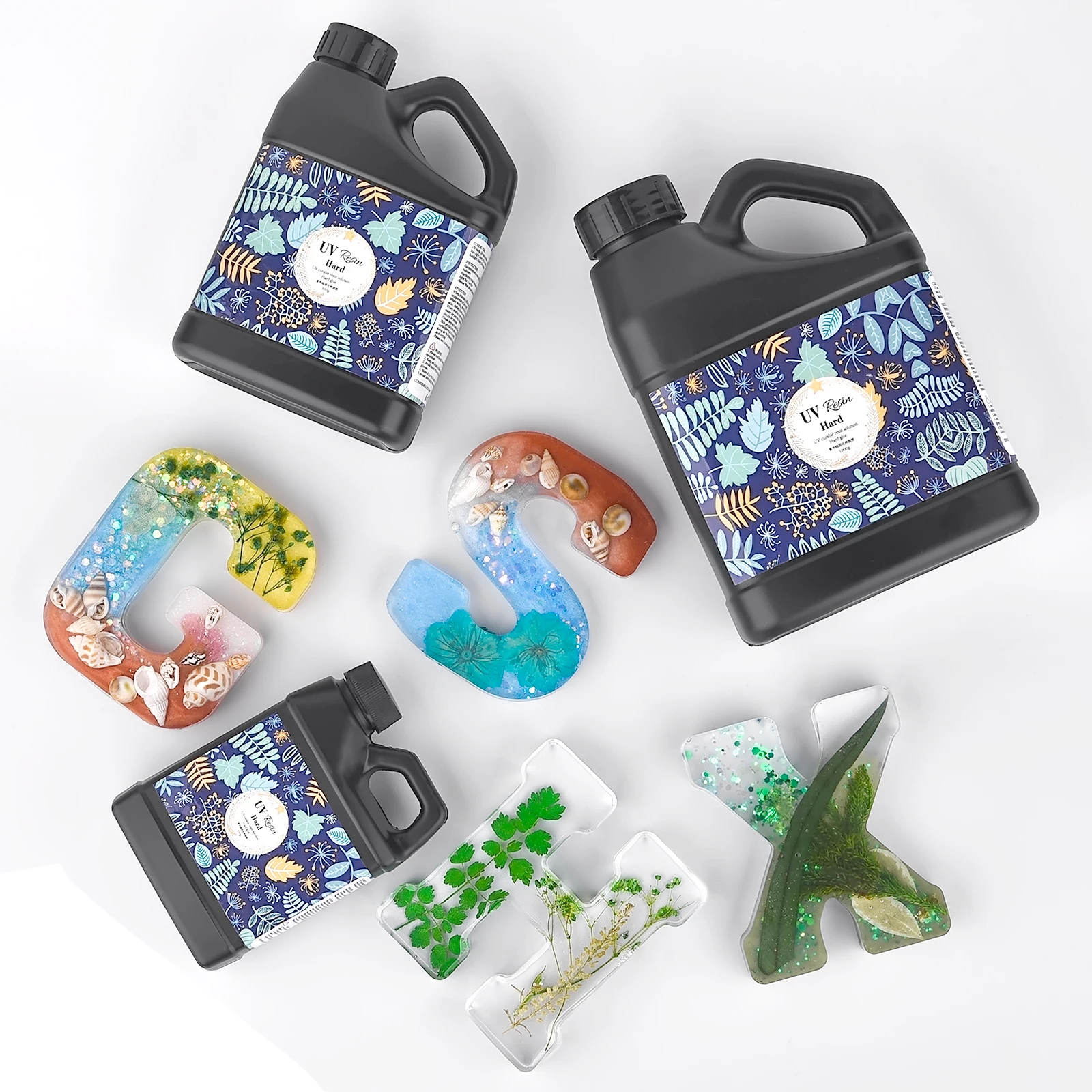 

UV Resin Glue 250/500/1000g Transparent Epoxy Resin UV Glue Ultraviolet Curing DIY Resin Jewelry Making Supplies Tools UV Lamp