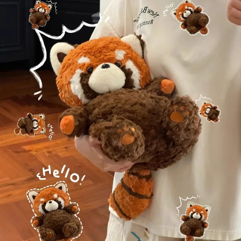 

Miniso 2026, кавайный коричневый маленький енот, плюшевая кукла, успокаивающая кукла-енот, украшение для дома, лучший подарок на день рождения для друзей