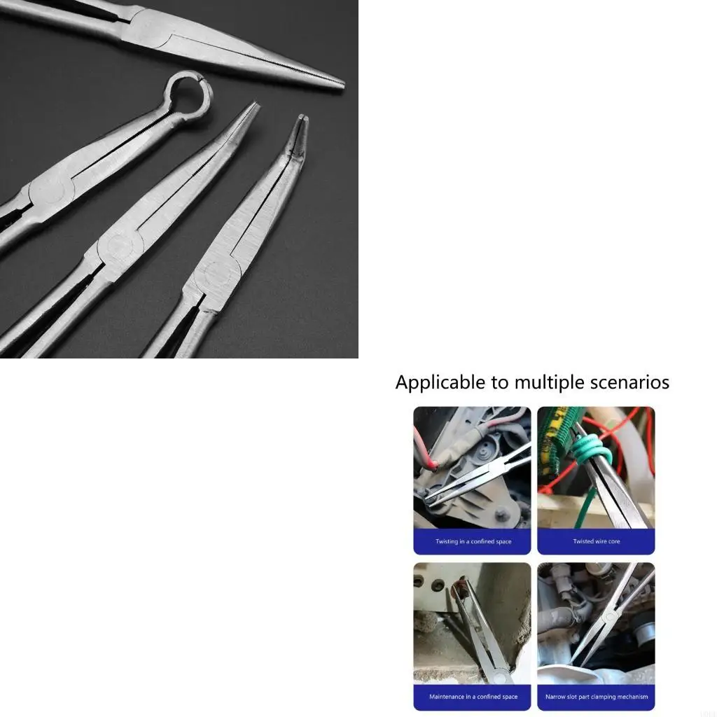 

Набор плоскогубцев с длинным носом, 11 дюймов, 0/45/90 градусов, прямой изогнутый наконечник, механическое оборудование, ручной