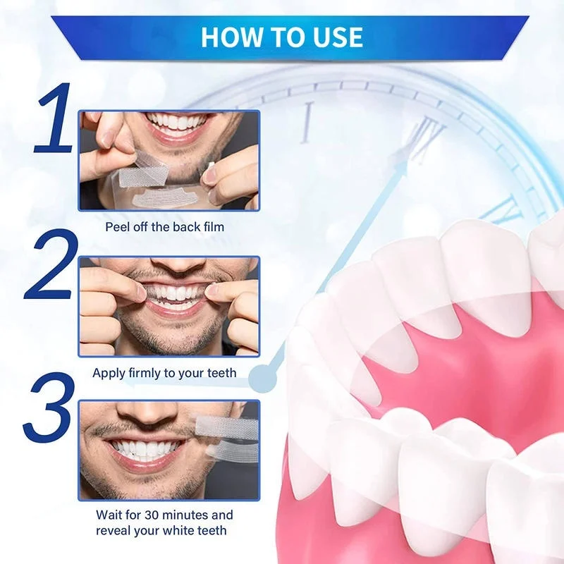 Teeth Whitening Strips Effective Teeth Whitener Teeth Whitening Strips for Teeth Sensitive Reduced Sensitivity White Strips