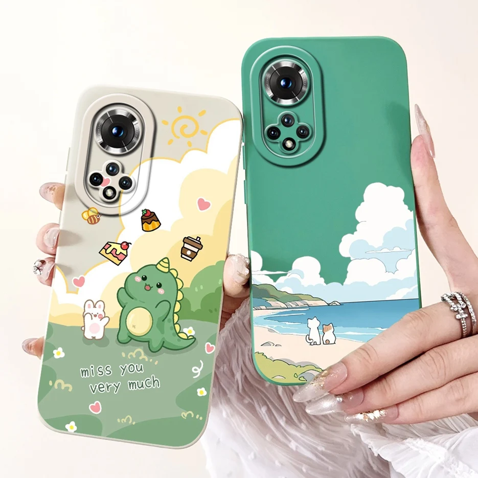 For Huawei Honor 50 Case NTH-NX9 Luxury Candy Painted Cover Shockproof Soft TPU Phone Cases For Honor 50 Pro Honor50 Lite Fundas