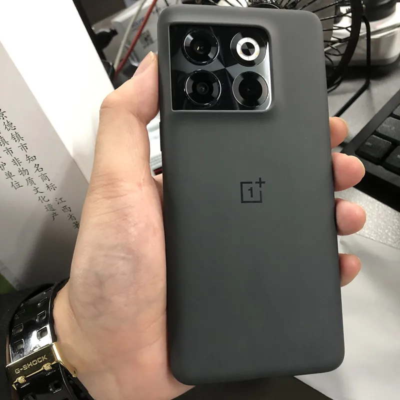 Oryginał dla OnePlus Ace Pro/10T Slim miękki obudowa tylna odporny na wstrząsy matowy gumowy skórzany pokrowiec