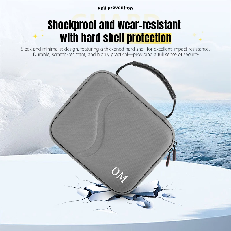 STARTRC OM8 Carrying Case For DJI OM7/7P Portable Storage Case PU Shoulder Bag Travel Handag for DJI Osmo Mobile 7 8 Accessories