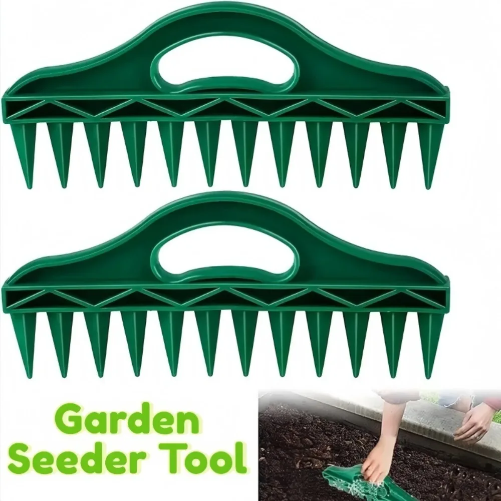 Portable Durable Plastic Manual Spreader Suitable for Garden Vegetable and Plant Seeders Gardening Drilling and Loosening Tools