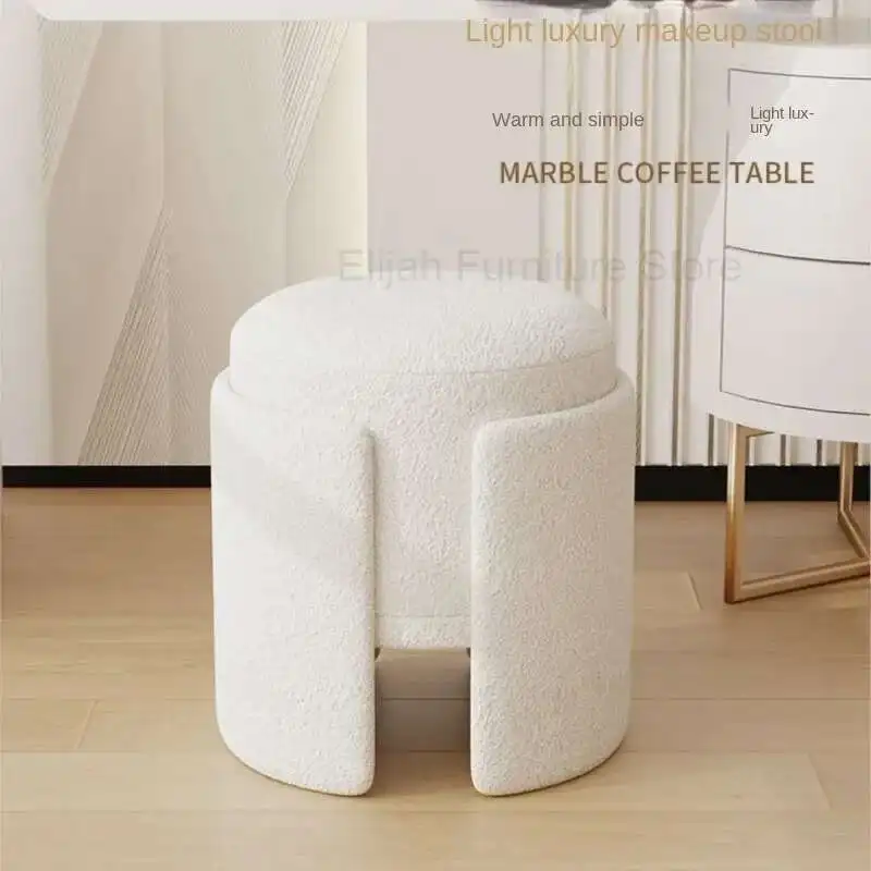

Makeup Chair Small Bedroom Cashmere Dressing Chair Shoe And Clothing Store Nail Salon Single Chair Shoe Changing Light Luxury