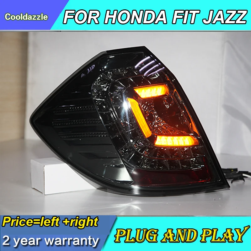 

For HONDA FIT JAZZ LED Tail Lamp Taillight 2009-2012 Year Rear Parking Running Light Reverse Lights