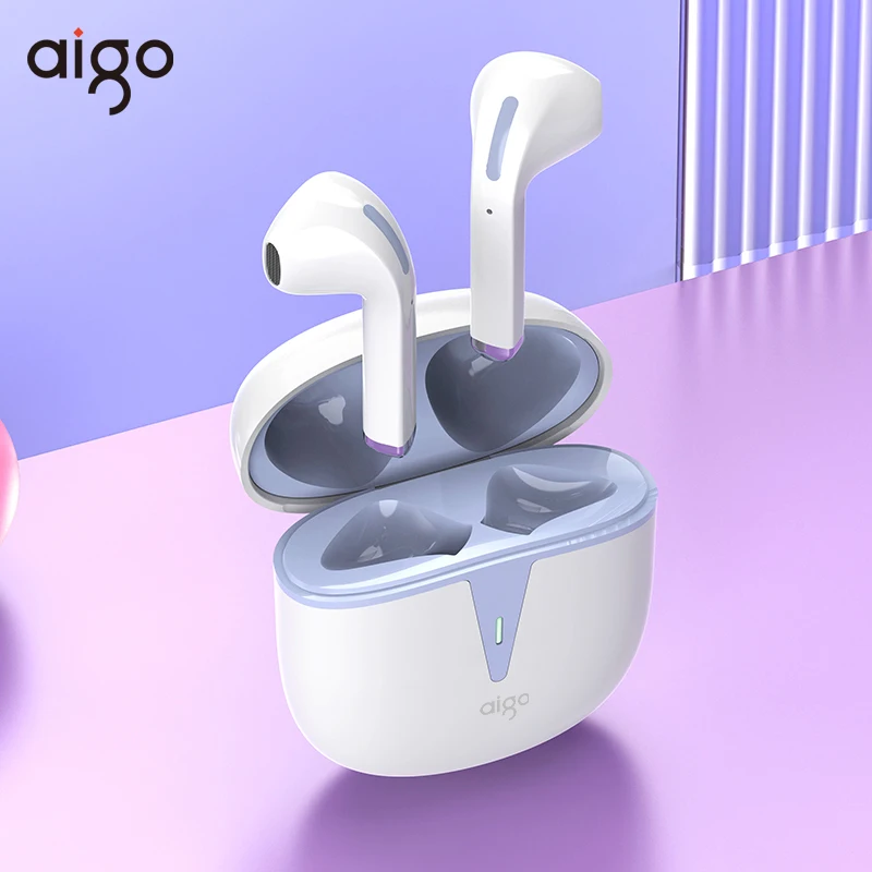 

Aigo T120 True Wireless Earphones Bluetooth 5.3 Waterproof Sport Noise Reduction In-Ear Headphone Touch Control Standby Headset