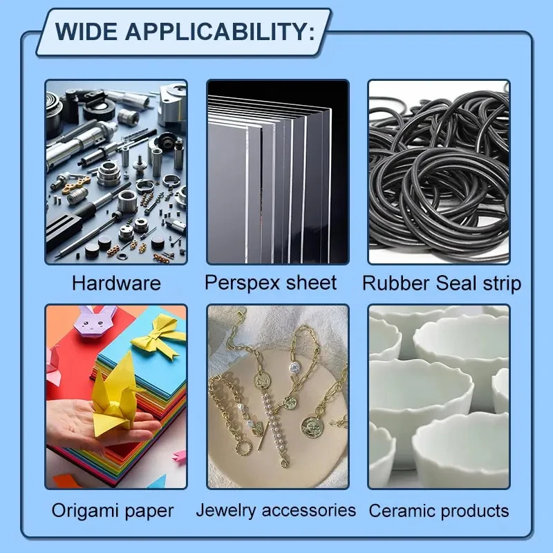 JXVX 401 Superkleber Hochfester, schnell trocknender Sofortkleber Cyanacrylat Sofortkleber für Leder, Gummi, Holz und Metall Starker Klebstoff Flüssiges Klebemittel Wasserfest Schnell trocknend.