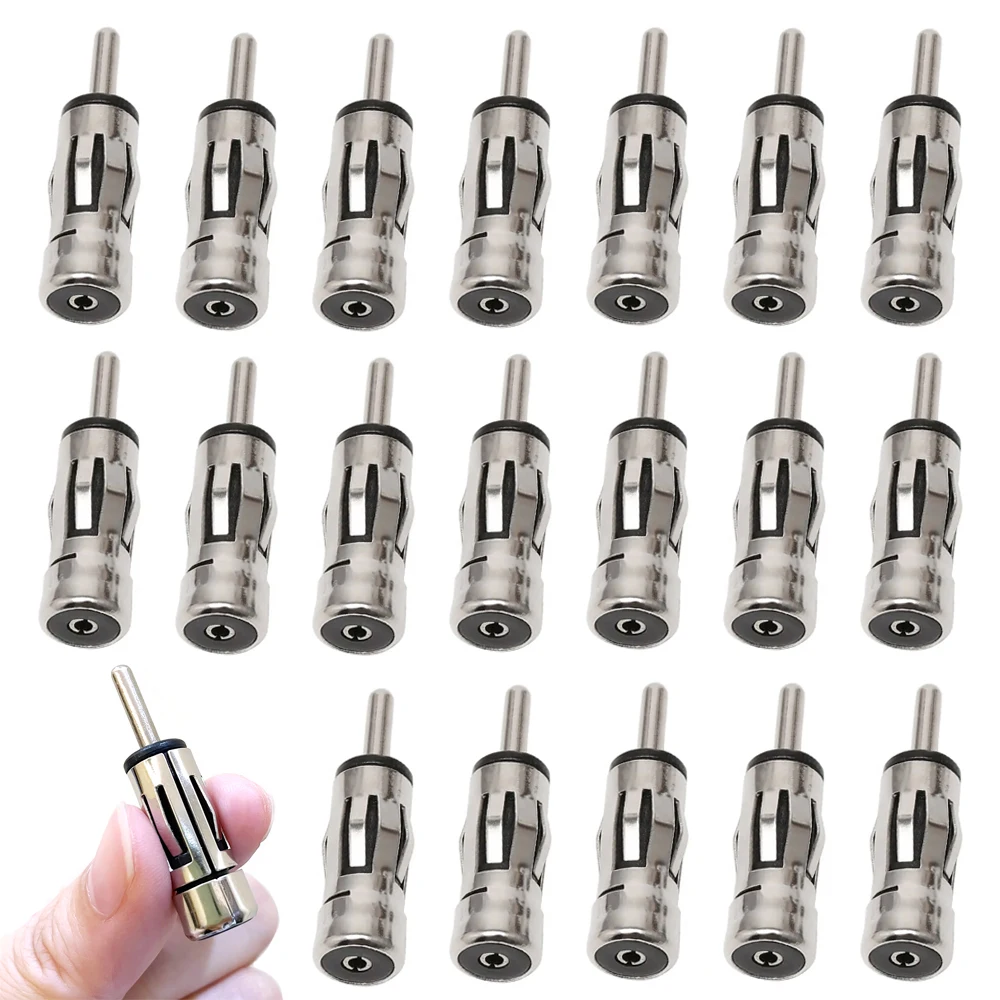 20pcs Car Vehicles Radio Stereo ISO To Din Aerial Antenna Mast Adapter Connector Plug Wholesales for Car Radio Stereo Autoradio