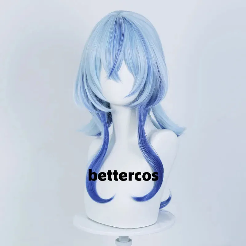 The Shorekeeper, парик для косплея, волнистые игры, синие длинные волосы, черные береты, вечеринка на Хэллоуин для женщин, реквизит для ролевых игр