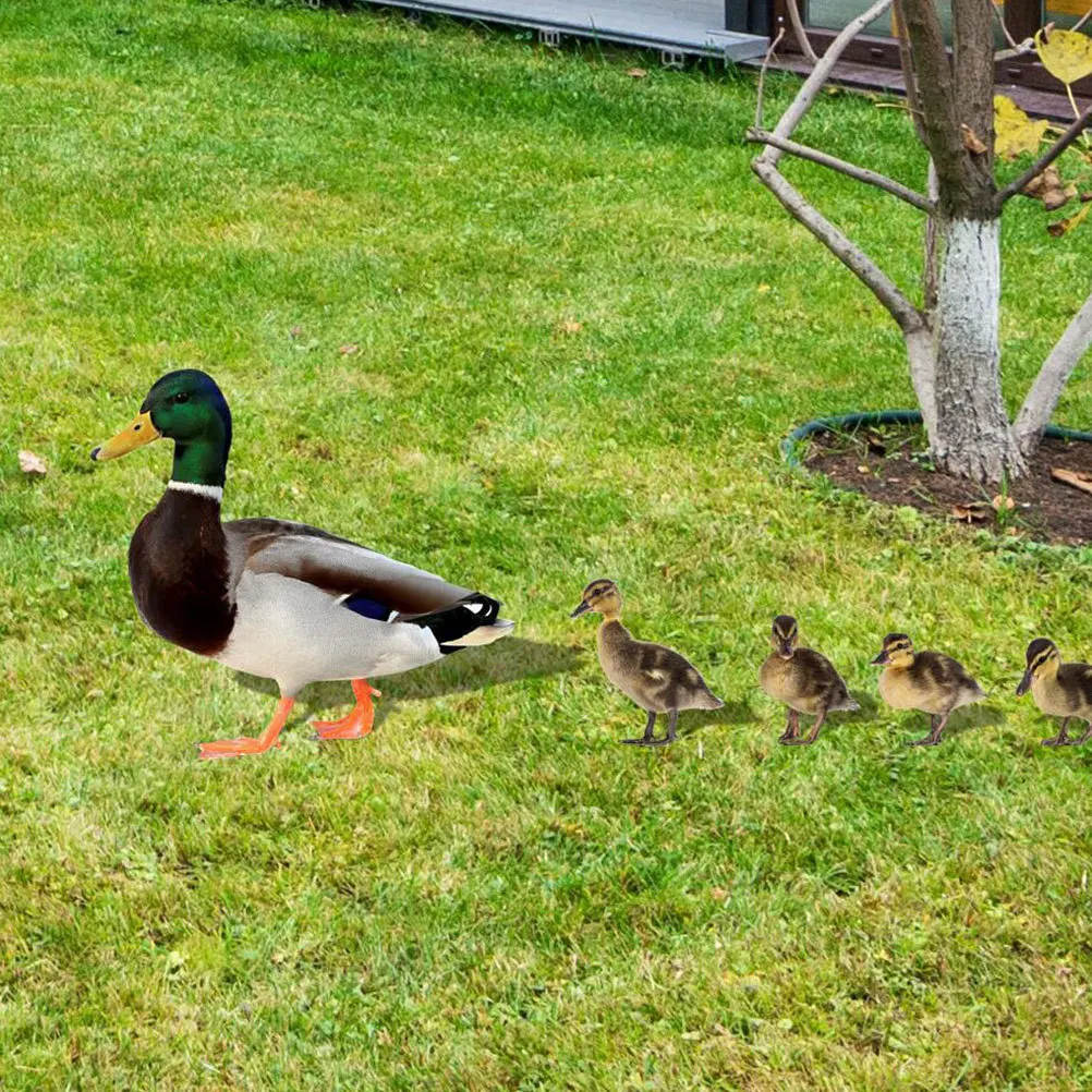 

1Set Lawn Stake Acrylic Realistic Duck Pattern Garden Outdoor Yard Decoration Durable Ground Inserted Ornament