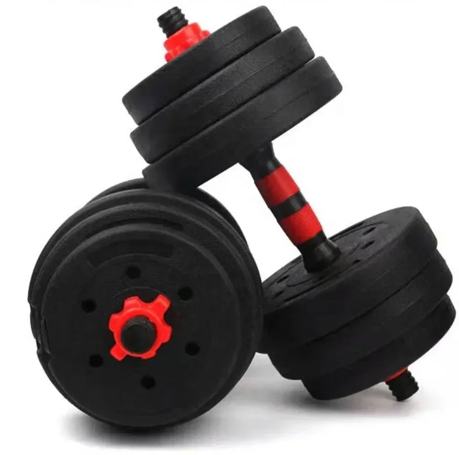 Hot Sale Custom Weight Lifting cheap Round Paint Barbell Dumbbell Handles Sales 20Kg Adjustable Dumbbell Set