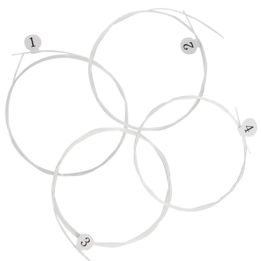 Professional Nylon Ukulele String Set Transparent Ukulele Accessories Replacement Strings For Ukulele
