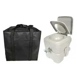 Portable Toilet WC Bucket Bag Toilet Storage Bag Toilet Carrying Case For Camping Toilet Paper Hanging Holder Roll Storage Bag