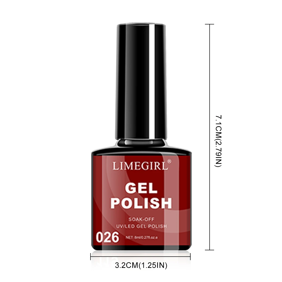 ชุดยาทาเล็บเจล LIMEGIRL 8 ชิ้น สำหรับคริสต์มาส พร้อมกล่องฮาโลวีน ยาทาเล็บเจลกึ่งถาวรแบบแช่ล้างออกได้ พร้อมเบสโค้ทและท็อปโค้ท