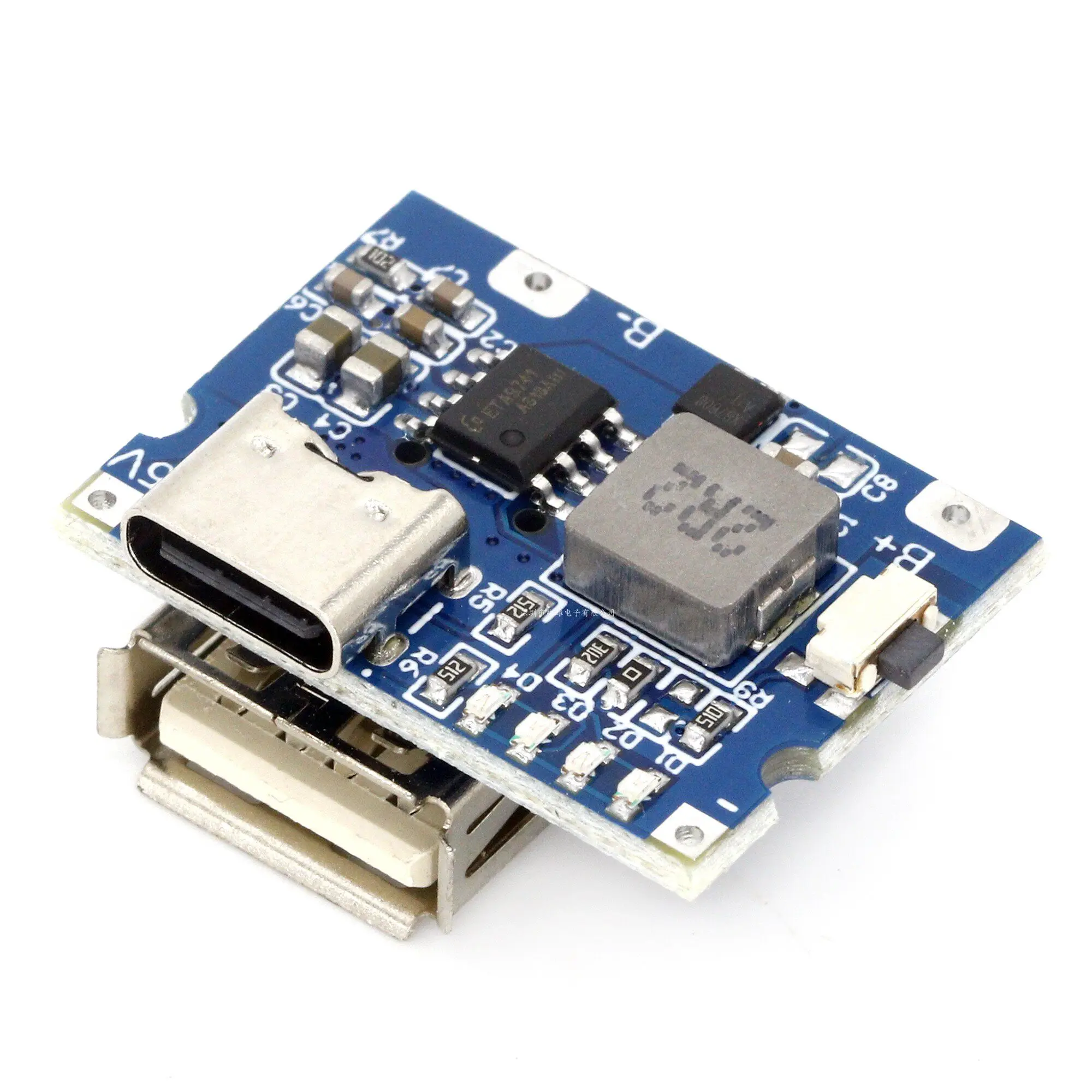 

50pcs 5v 2a/2.4a lithium battery charging module power supply with type-c input/output, normally open output