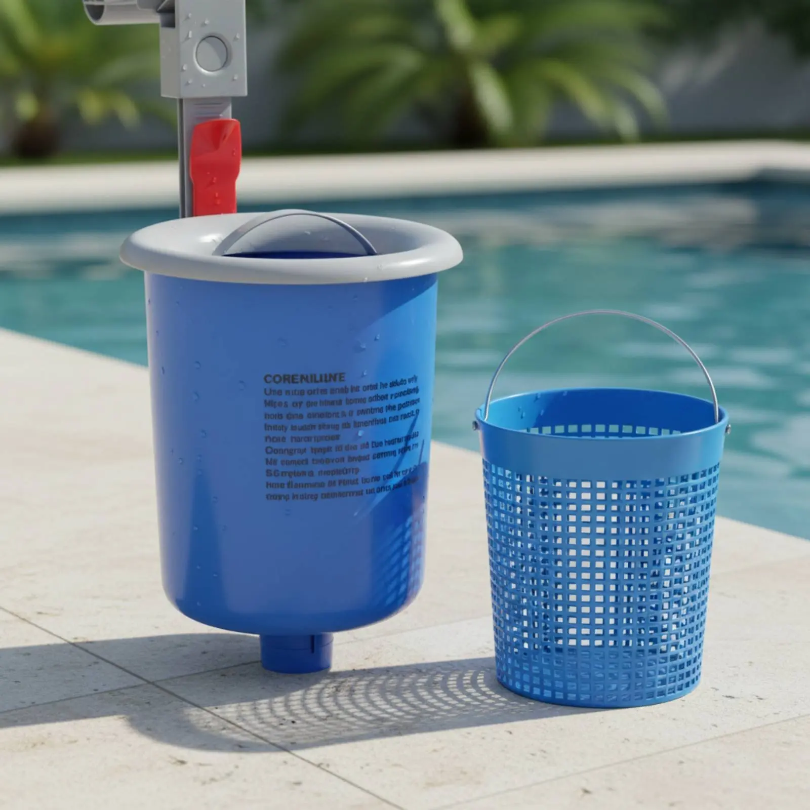 

Automatic Pool Skimmer Long-Lasting Polypropylene Plastic Pool Debris Catcher Easy Installation Adjustable Bracket