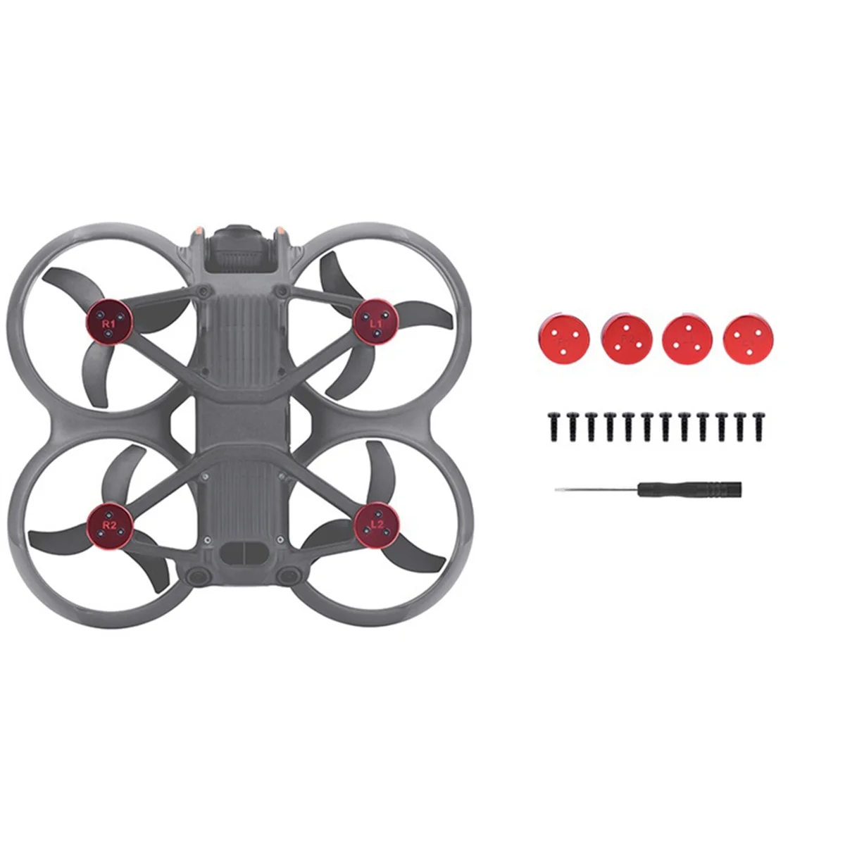 ฝาครอบมอเตอร์สําหรับ DJI Avata 2 ฝาครอบป้องกันมอเตอร์ป้องกันการชนกันฝุ่นอุปกรณ์เสริมโดรนสีดํา