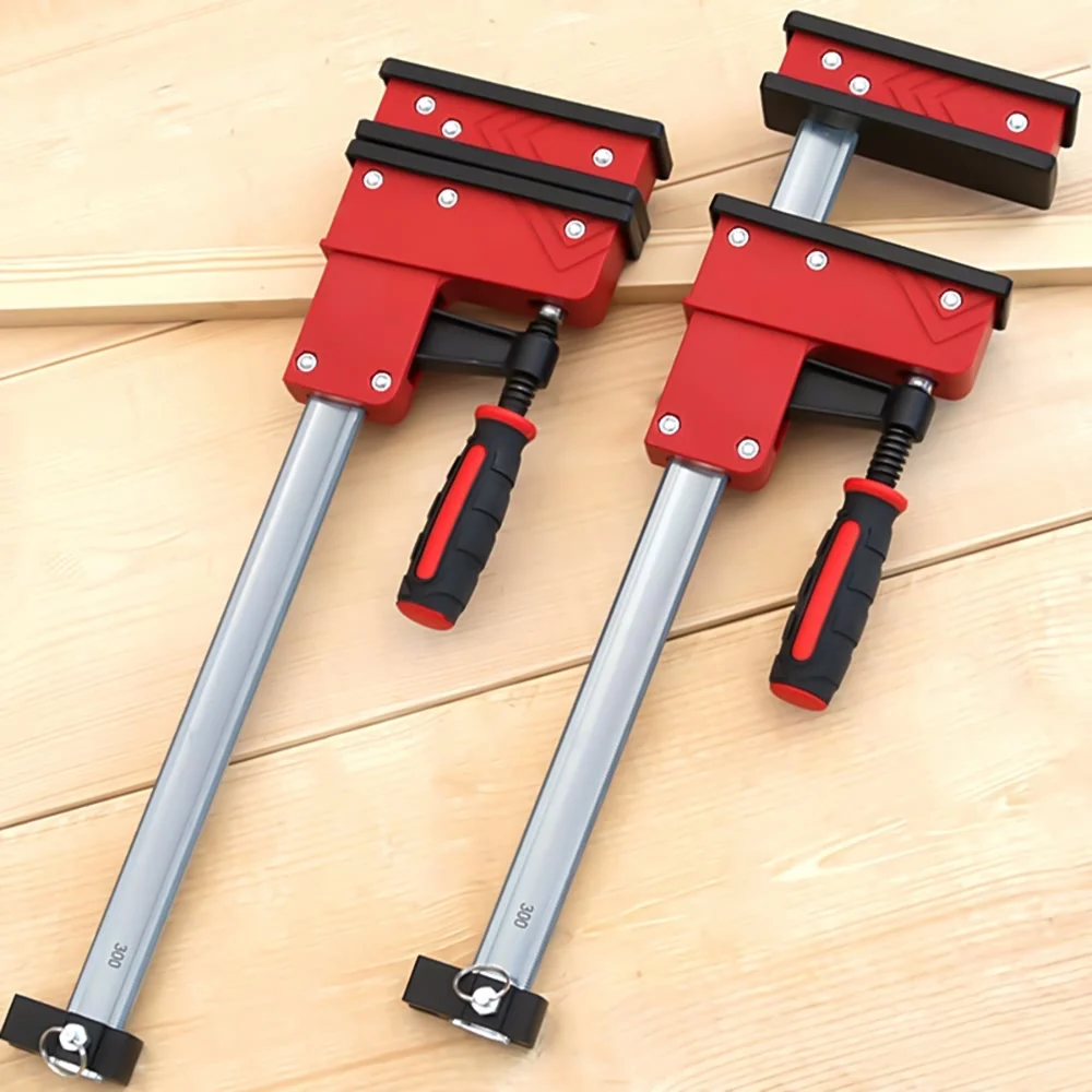 

2pcs Heavy-duty Parallel F Clamps Bar Clamps 400mm Length 95mm Throat Depth 700KG Clamp Force for Woodworking Metalworking