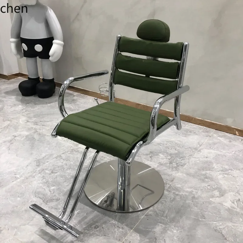 HT Hair Salon Chair Rotating Adjustable Reclining Haircut Chair