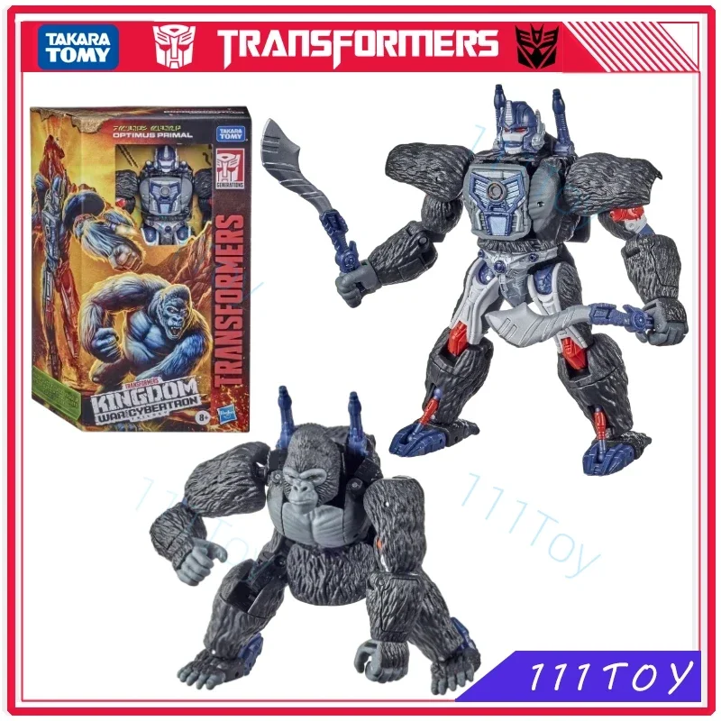 In Stock Transformers Toy War For Cybertron:WFC-K8 Voyager Optimus Primal Anime Figures Robot Toys Action Figure Gifts Hobbies