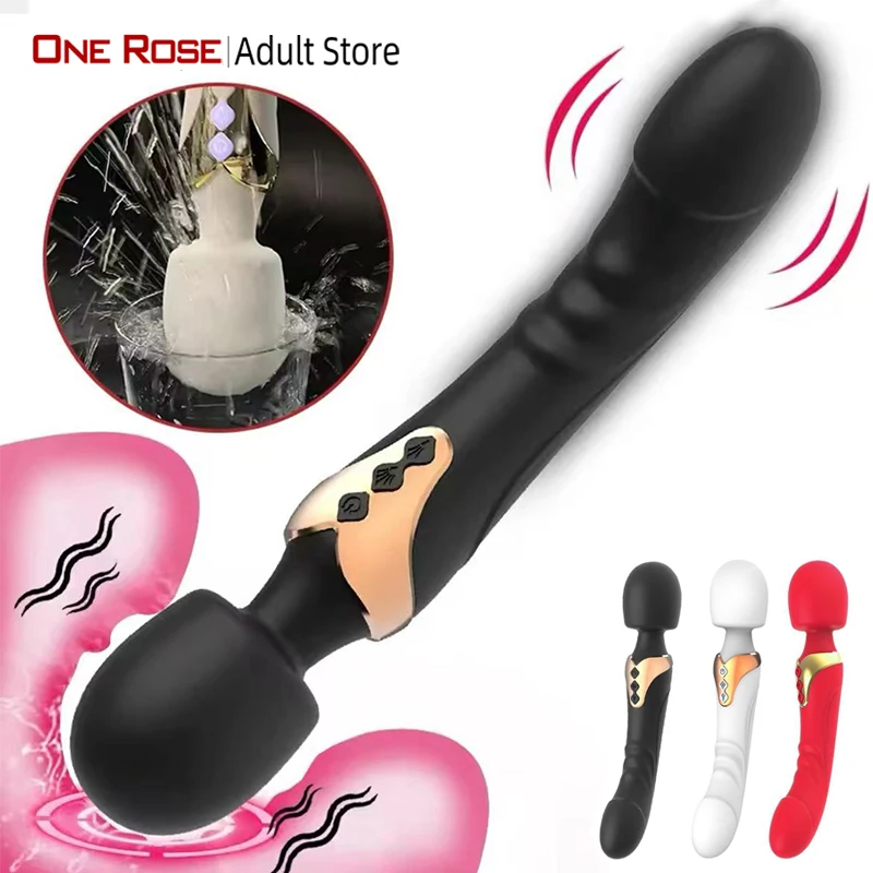 Powerful Vibrator Dildos  Wand for Women 10 Modes Clitoris Stimulator G Spot Vagina Massager Adult Sex Toys for Woman