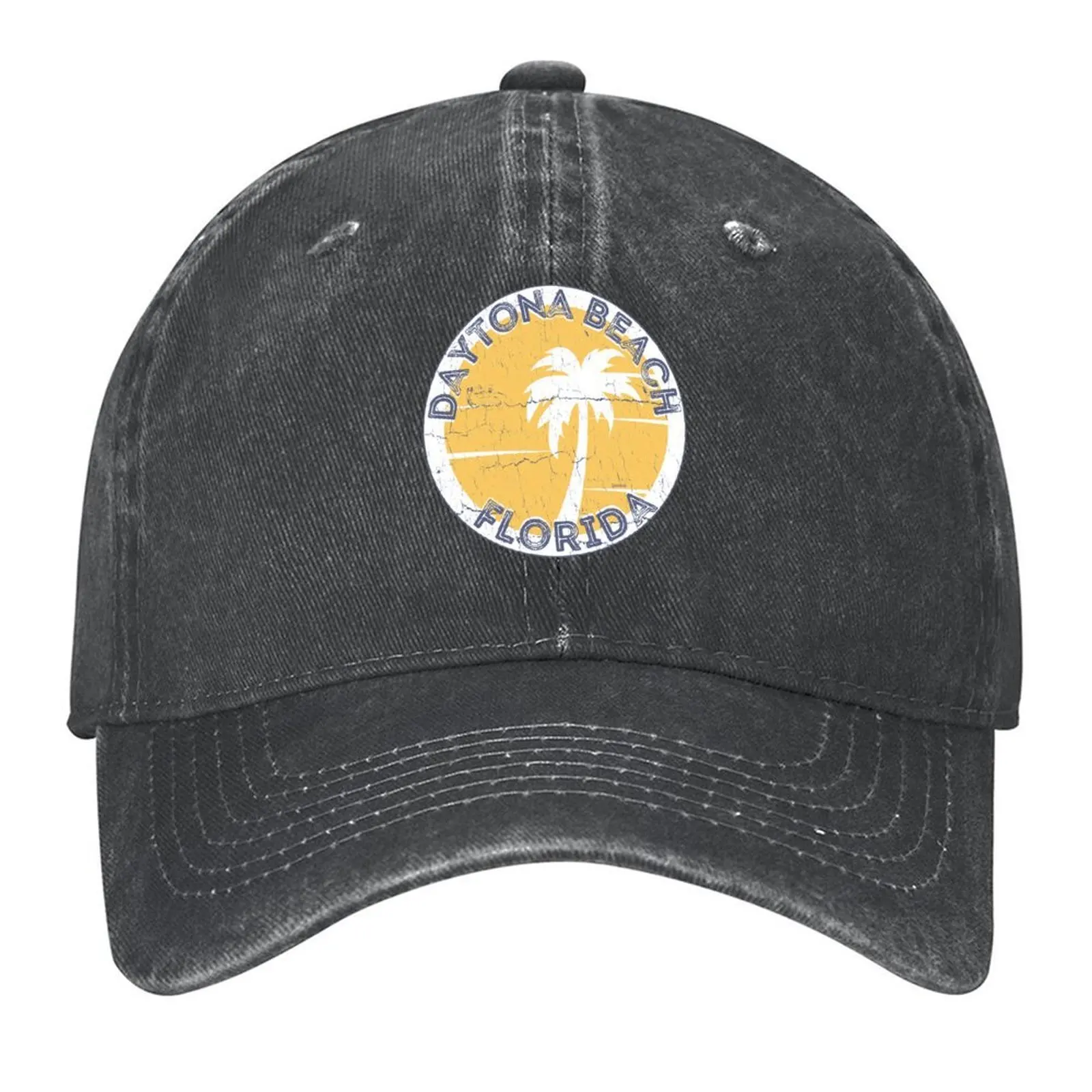 

Daytona Beach, Florida, Vintage Travel USA Baseball Cap dad hat |-F-| Sun Hat For Children Snapback Cap Hats For Men Women's