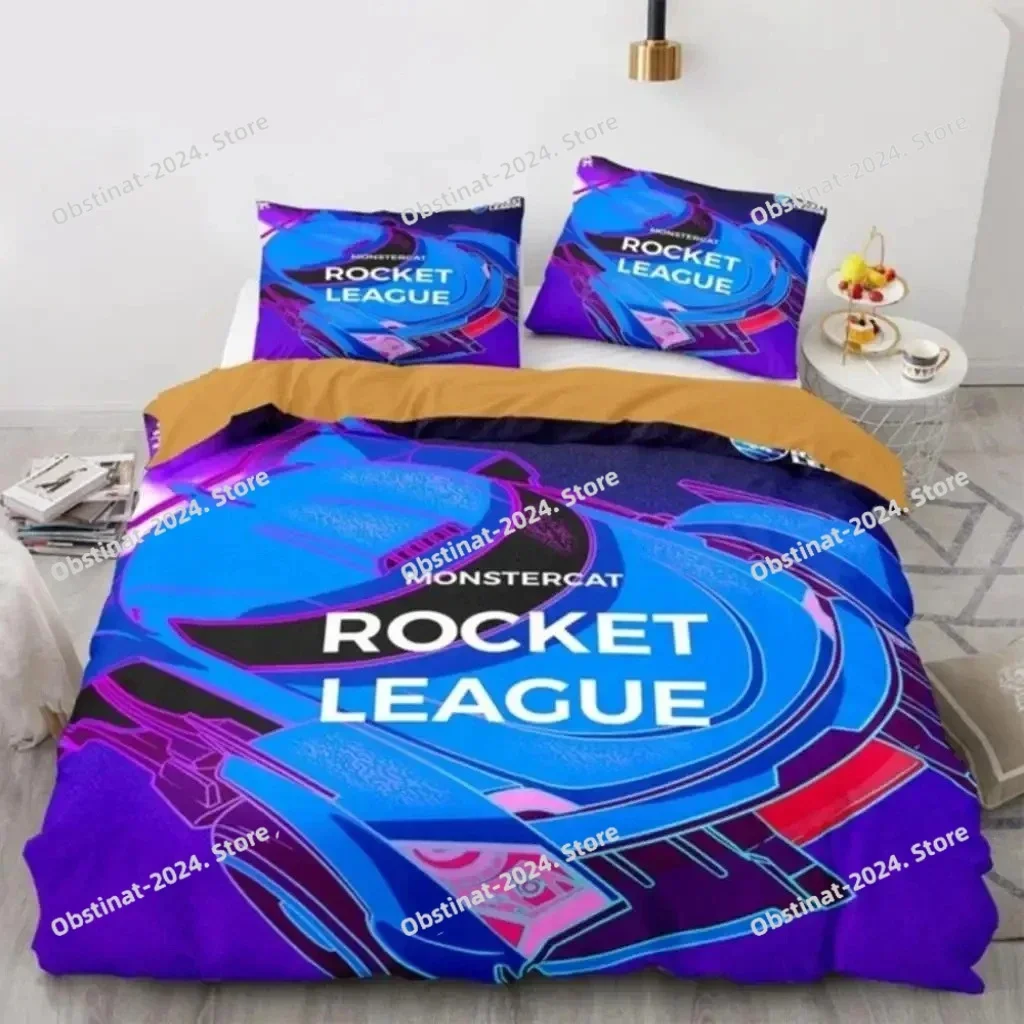 3D Game League Rocket Bedding Set Duvet Cover Full Queen King Size Pillowcase Bed Printed Bed Set Aldult Kid Bedroom Single Twin