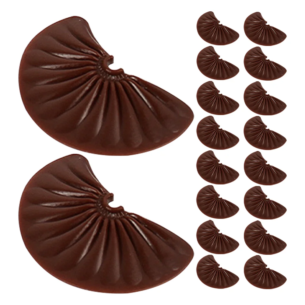 24 Pcs Imitation Chocolate Chips Simulated Model Tabletop Decor Small Multi-function Fake Chocolates Bulk Models