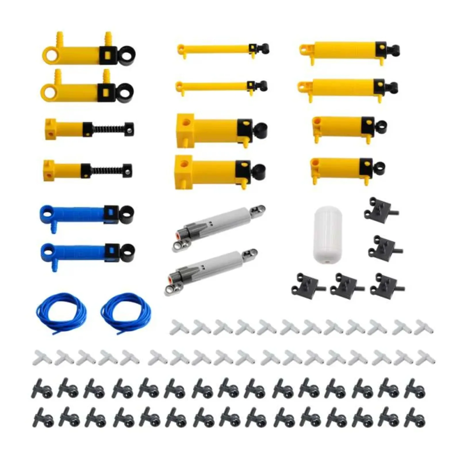 MOC Pneumatische onderdelenset met luchtpomp/cilinders voor Legoeds Technische 42043 61904 47225 Bouwset