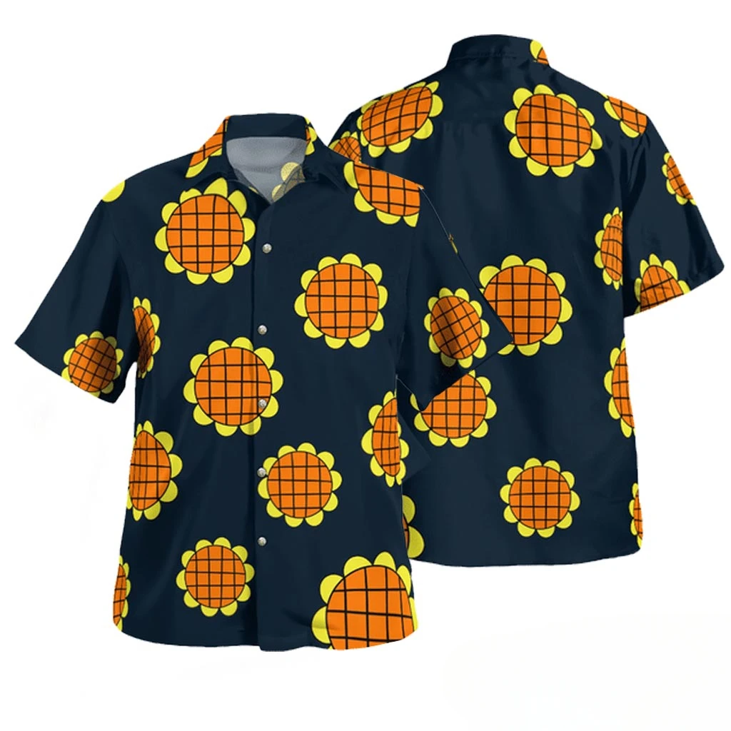 One Piece Luffy Dressrosa Shirt Sunflower – One Piece Hawaiian Shirt 2024