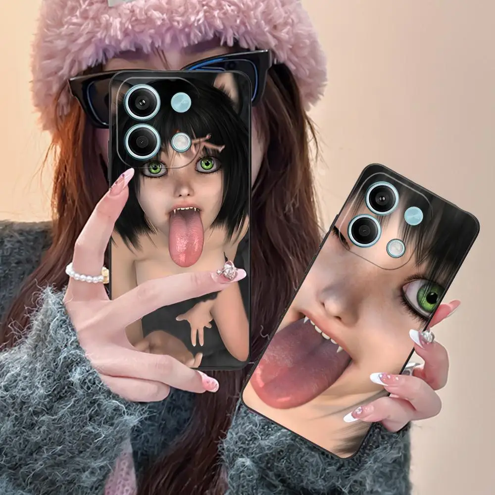 

Чехол для мобильного телефона Y2K Girl Teena CLMJ для POCO M7 M6 M5 M4 M3 X7 X6 X5 X4 X3 Pro GT 5G с цветным принтом, роскошный чехол, красивый чехол