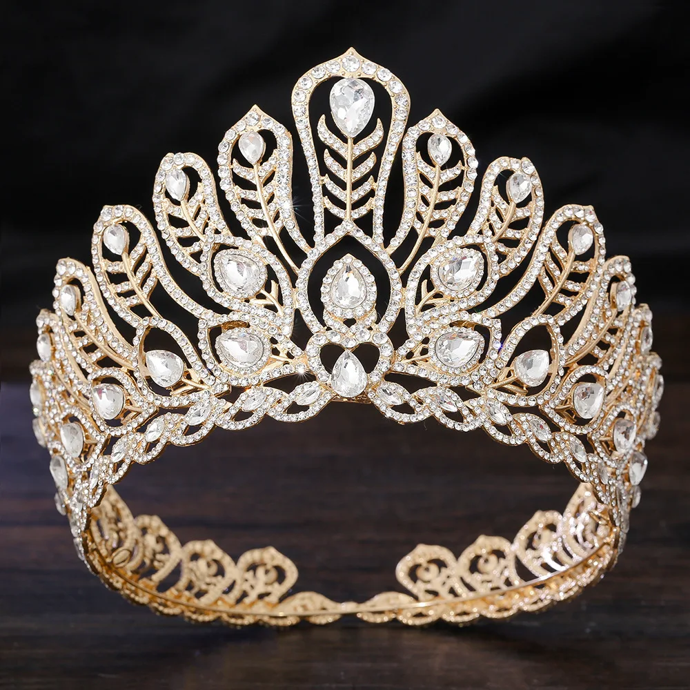 Levery 2026 Queen Pageant Kroon en Diademen Prinsessenkroon voor Vrouwen Kristallen Hoofdbanden voor Bruiden, Prinsessen voor Bruiloften