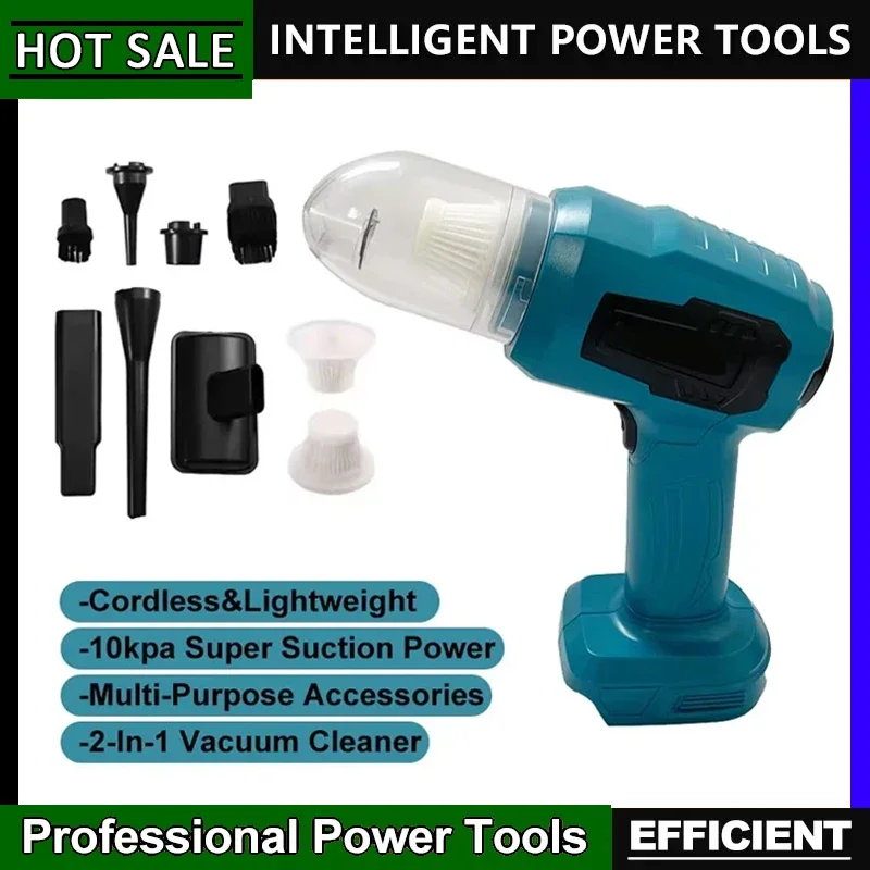 

Fit Makita Handheld Rechargeable Power Tools Cordless Mini Car Vacuum Cleaner Multifunction Dust Collect 18V Battery