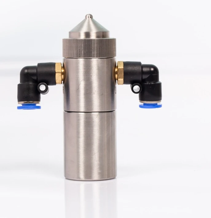 Stainless steel two-fluid air atomization anti-drip fan nozzle industrial corrugated paper humidification