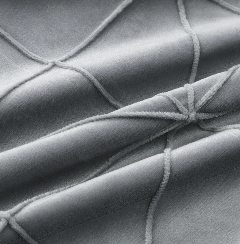 18x18 Zoll Samt-Kissenbezüge Kariertes Gittermuster Dekorative Kissenhülle Kissenbezug für Sofa Weihnachten Roter Kissenbezug – Detail 5