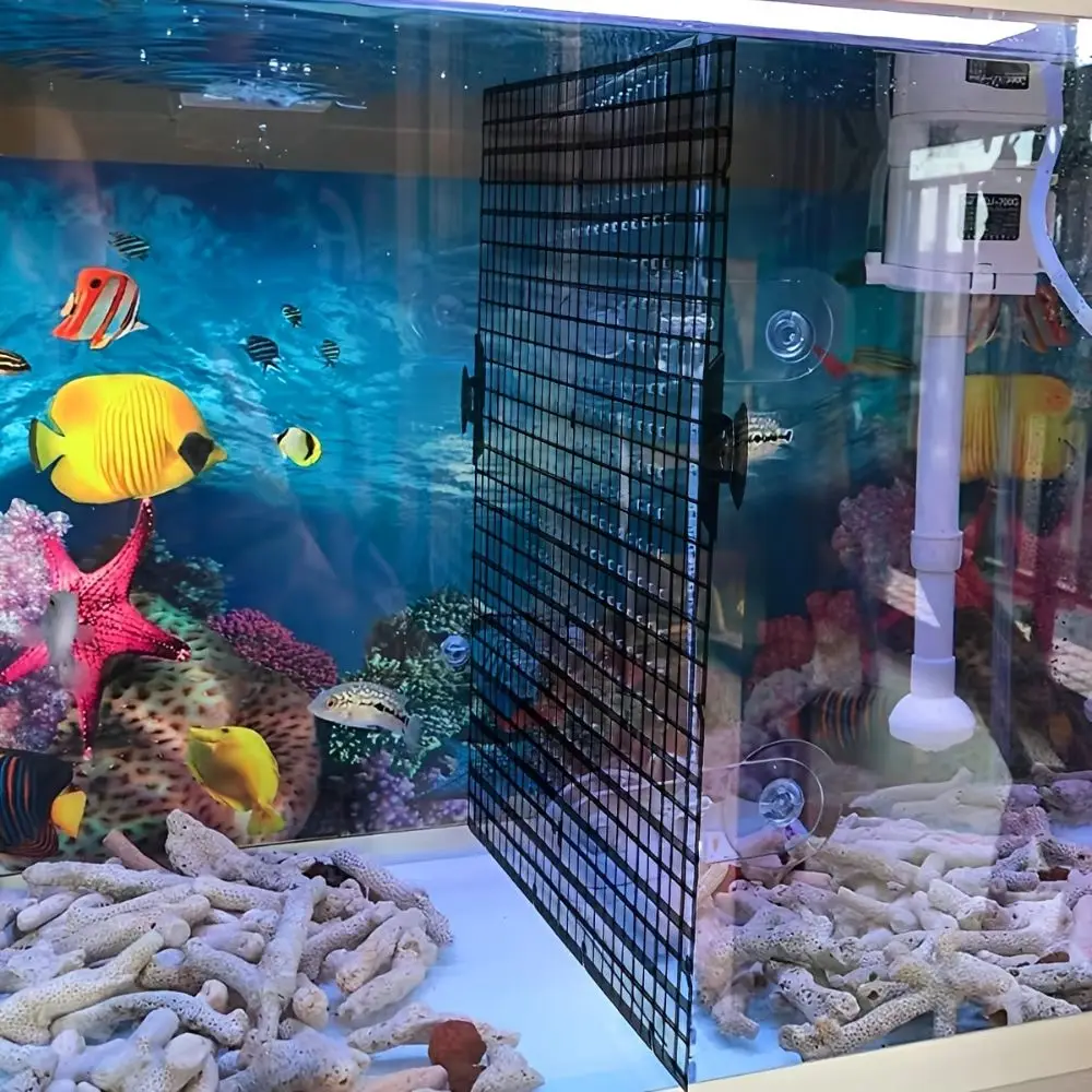 14/28 Stück Aquarium-Kunststoff-Gitterteiler mit starken Saugnäpfen, Aquarium-Trennwand für Zucht und Isolierung von Kampffischen YMY – Detail 3