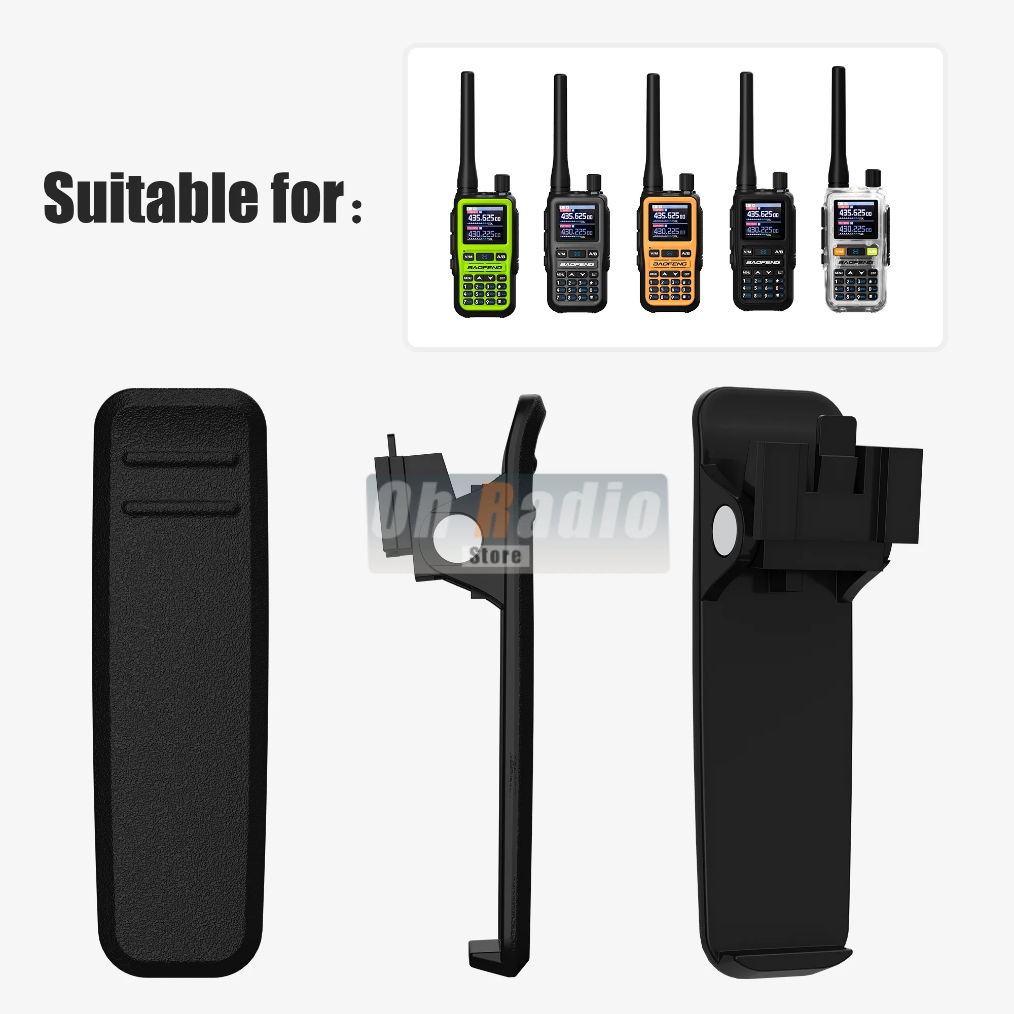 1/2/5/10PCS 100% originale Baofeng UV-5R Mini clip da cintura in plastica clip in vita per BF-5R Mini Walkie Talkie accessori radio bidirezionali