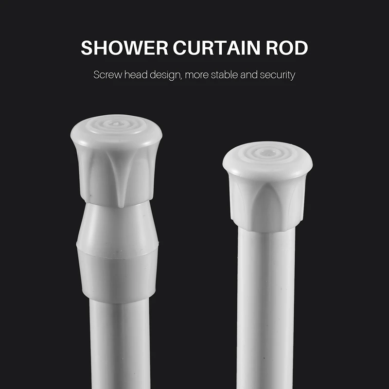 Telescopic Shower Rod Shower Curtain Rod Telescopic Rod Rod Shower White