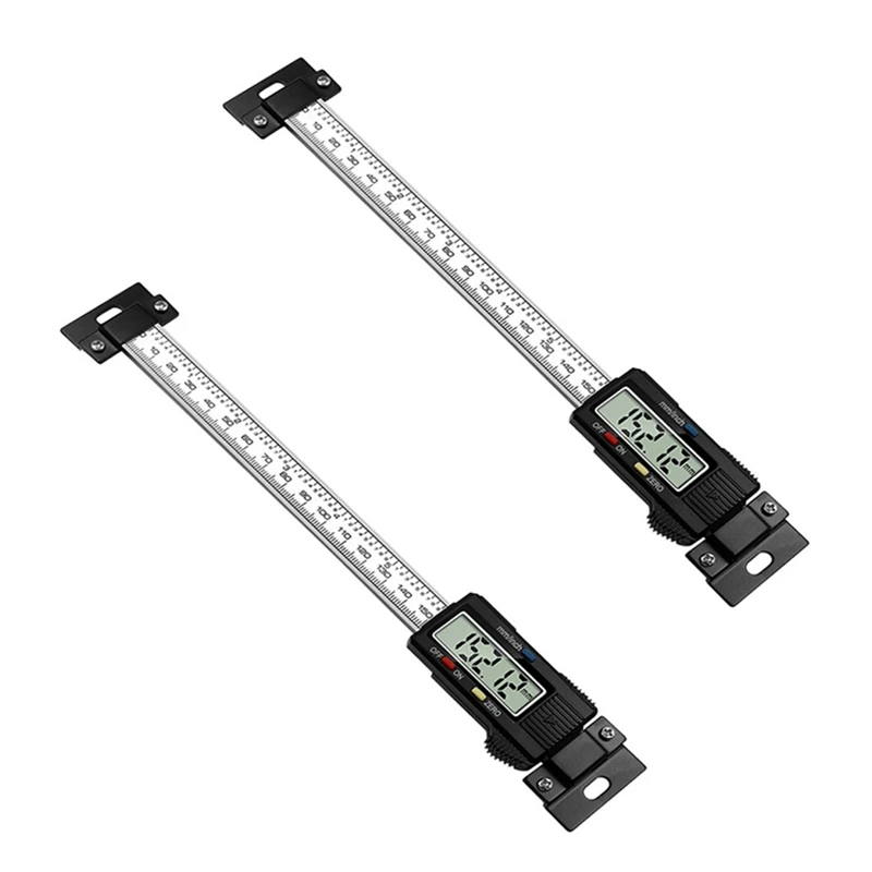 

New-2X Stainless Steel Horizontal Vertical Digital Display Ruler LCD Display Level Caliper 0-15CM