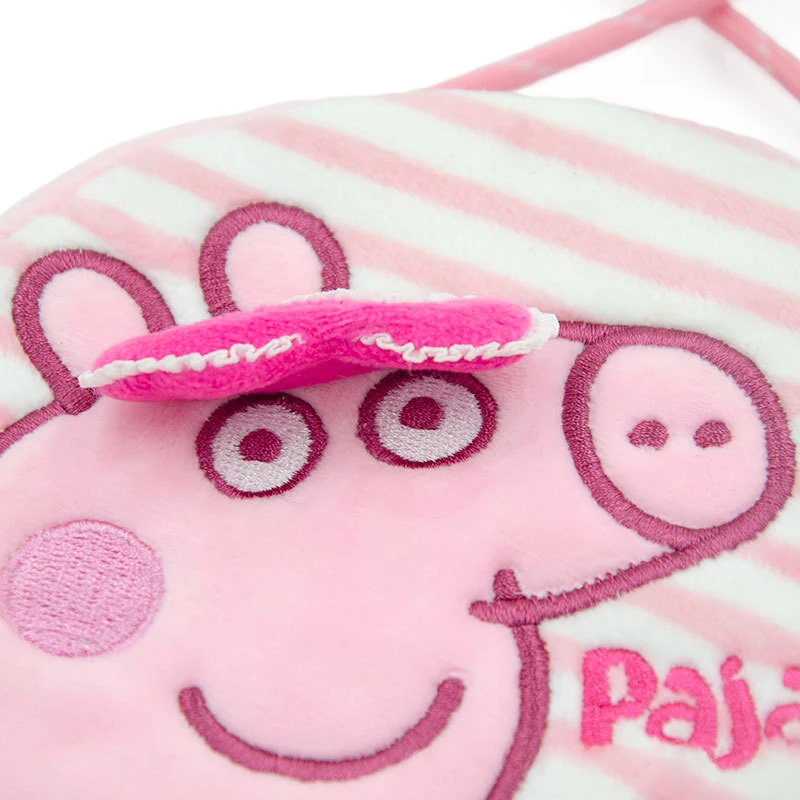 Sac à dos en peluche Peppa Pig, George, Pemosquito, sac rond de dessin animé, initié, porte-monnaie, cadeaux pour filles, jouets