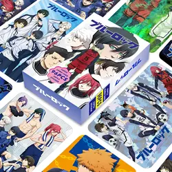 96Pcs/Set Blue Lock Lomo Card 60Pcs Mini Cards With 36Pcs Stickers Japanese Anime HD Photocard Fan Collection Cards