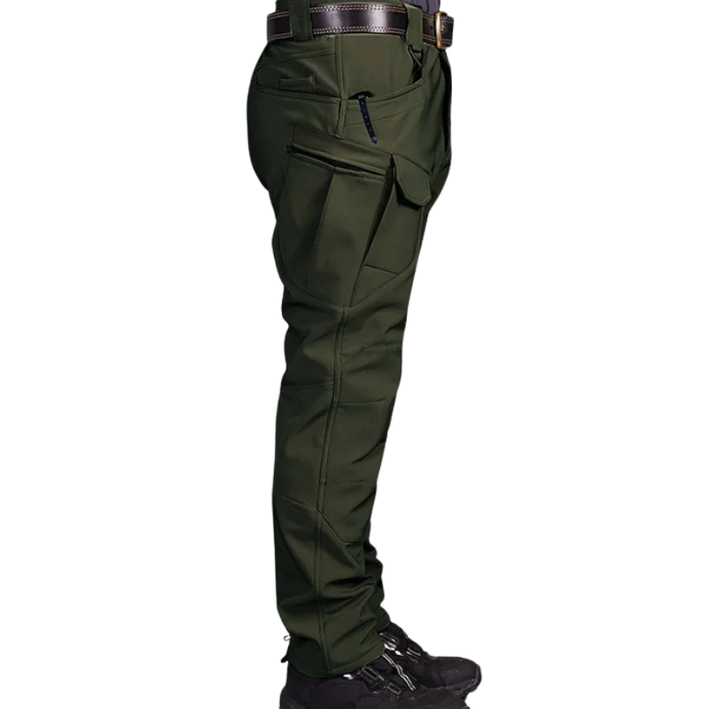 TRVLWEGO Männer Winter Wasserdicht Klettern Skifahren Trekking Fleece Angeln Taktische Sharkskin Cargo Hosen Camping Wandern Hosen – Detail 6