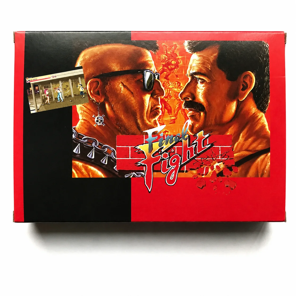 Final Fight 16-Bitowa Retro Reprodukcja Kasety Arcade Action Street Brawler Wersja PAL z Opcją Pudełka Detalicznego (CIB) — zdjęcie produktu 3