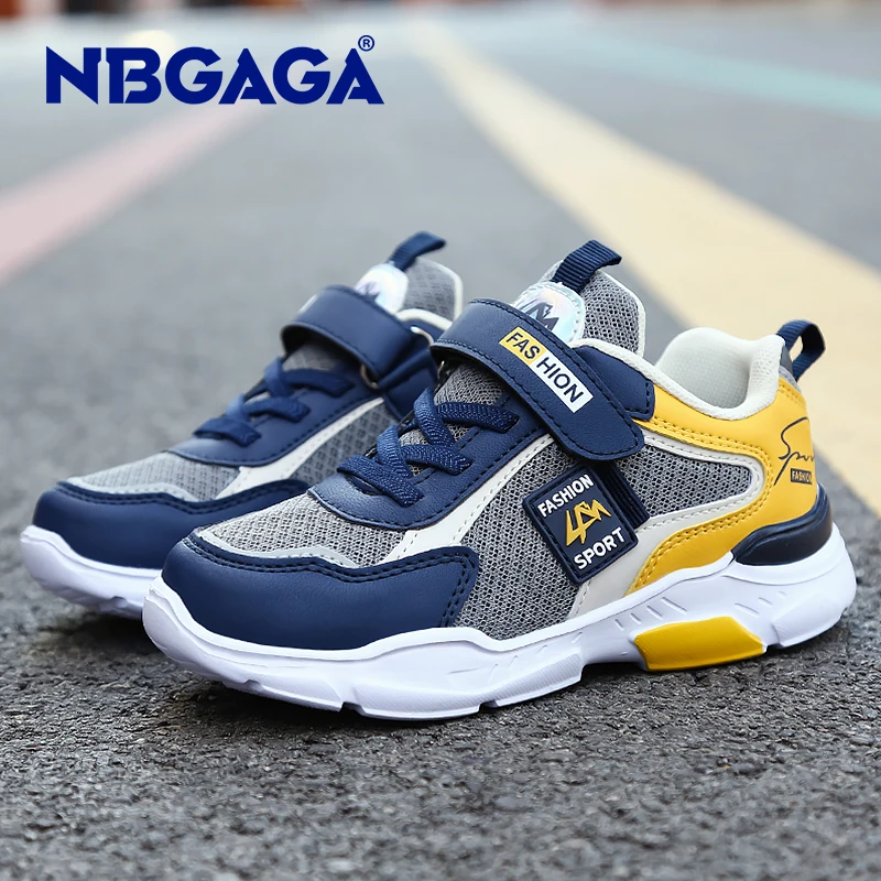 

Children Casual Shoes for Boys Breathable Sneaker Summer Air Mesh Kids Hook&Loop Students School Shoe Size28-40